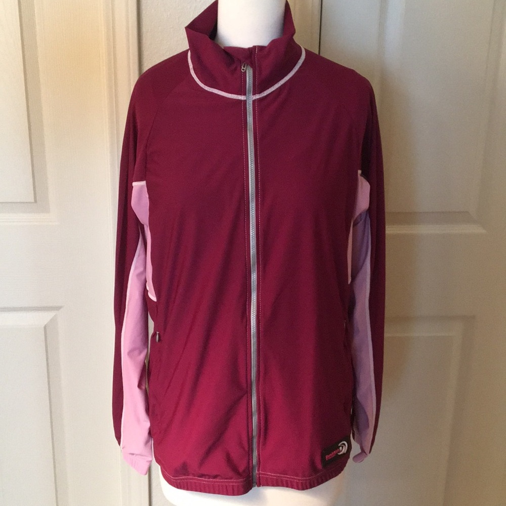 Pink and Maroon Cycling Jacket With Pockets!